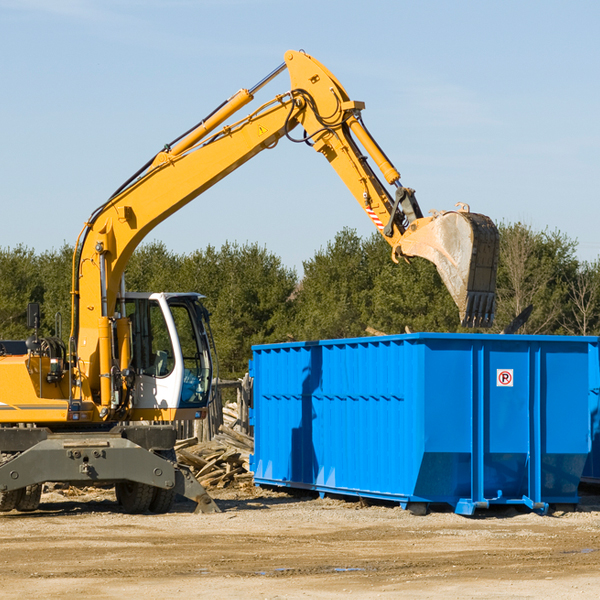 are there any restrictions on where a residential dumpster can be placed in Trappe